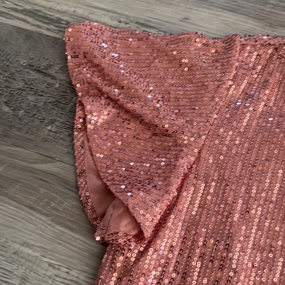 NWT Lauren Conrad Sequin lined OOS dress size M - Picture 6 of 10